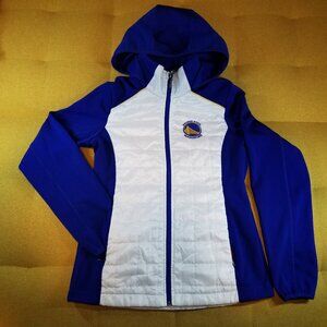 Golden State Warriors Quilted Jacket With Hood  - Womens Small (GSW0007)